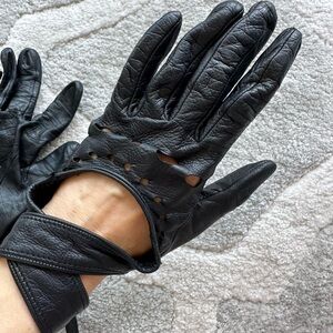 Agent Provocateur leather double straps gloves 7